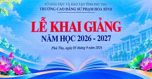 Trường Cao đẳng Sư phạm Hòa Bình khai giảng năm học 2026-2027