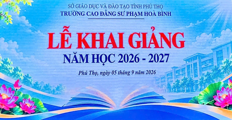 Trường Cao đẳng Sư phạm H&ograve;a B&igrave;nh khai giảng năm học 2026-2027