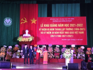 Lễ Khai giảng năm học 2021-2022, kỷ niệm 65 năm thành lập Trường (1956 - 2021) và kỷ niệm 39 năm ngày Nhà giáo Việt Nam (20/11/1982 - 20/11/2021)