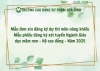 Mẫu Đơn xin đăng ký dự thi môn năng khiếu + Mẫu Phiếu đăng ký xét tuyển Ngành Giáo dục mầm non - Hệ cao đẳng - Năm 2025