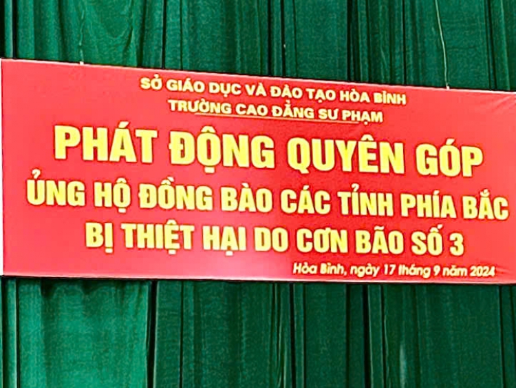 Lễ phát động quyên góp ủng hộ đồng bào bị thiệt hại do cơn bão số 3 (Yagi)