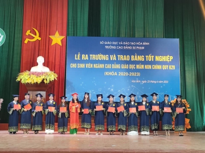 Lễ ra trường và Trao bằng tốt nghiệp cho sinh viên ngành Cao đẳng Giáo dục Mầm non chính quy K29 (Khoá 2020-2023)