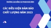 CÁC ĐIỀU KIỆN ĐẢM BẢO CHẤT LƯỢNG NĂM 2023