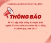 Thông báo Về việc cập nhật thông tin tuyển sinh ngành Giáo dục mầm non trình độ cao đẳng  hệ chính quy, năm 2025