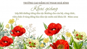 Khai giảng lớp Bồi dưỡng tiếng dân tộc Mường cho cán bộ, công chức, viên chức ở vùng đồng bào dân tộc miền núi khóa IX - năm 2025