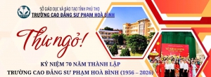 Thư ngỏ kỷ niệm 70 năm thành lập trường Cao đẳng Sư phạm Hòa Bình