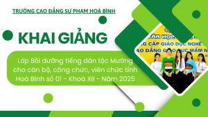 Lễ Khai giảng lớp Bồi dưỡng tiếng dân tộc Mường cho cán bộ, công chức, viên chức tỉnh Hoà Bình số 01 - Khóa XII - Năm 2025